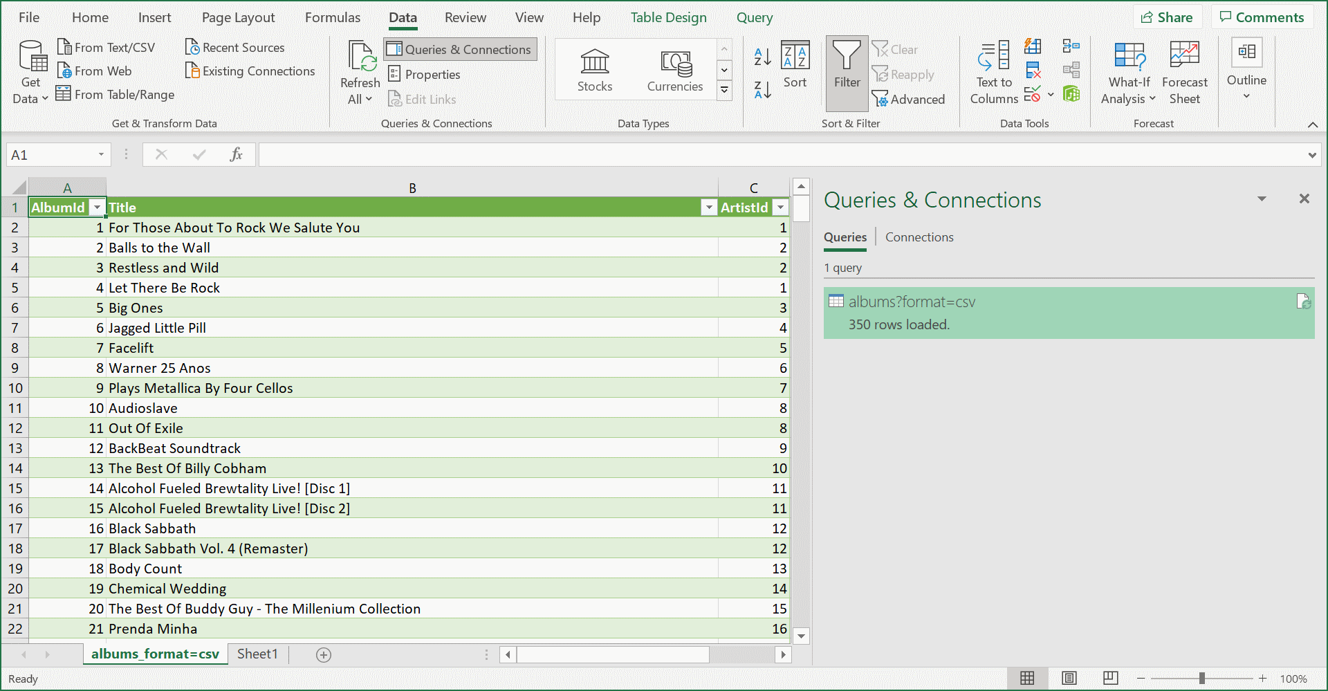 Added Excel Datasource