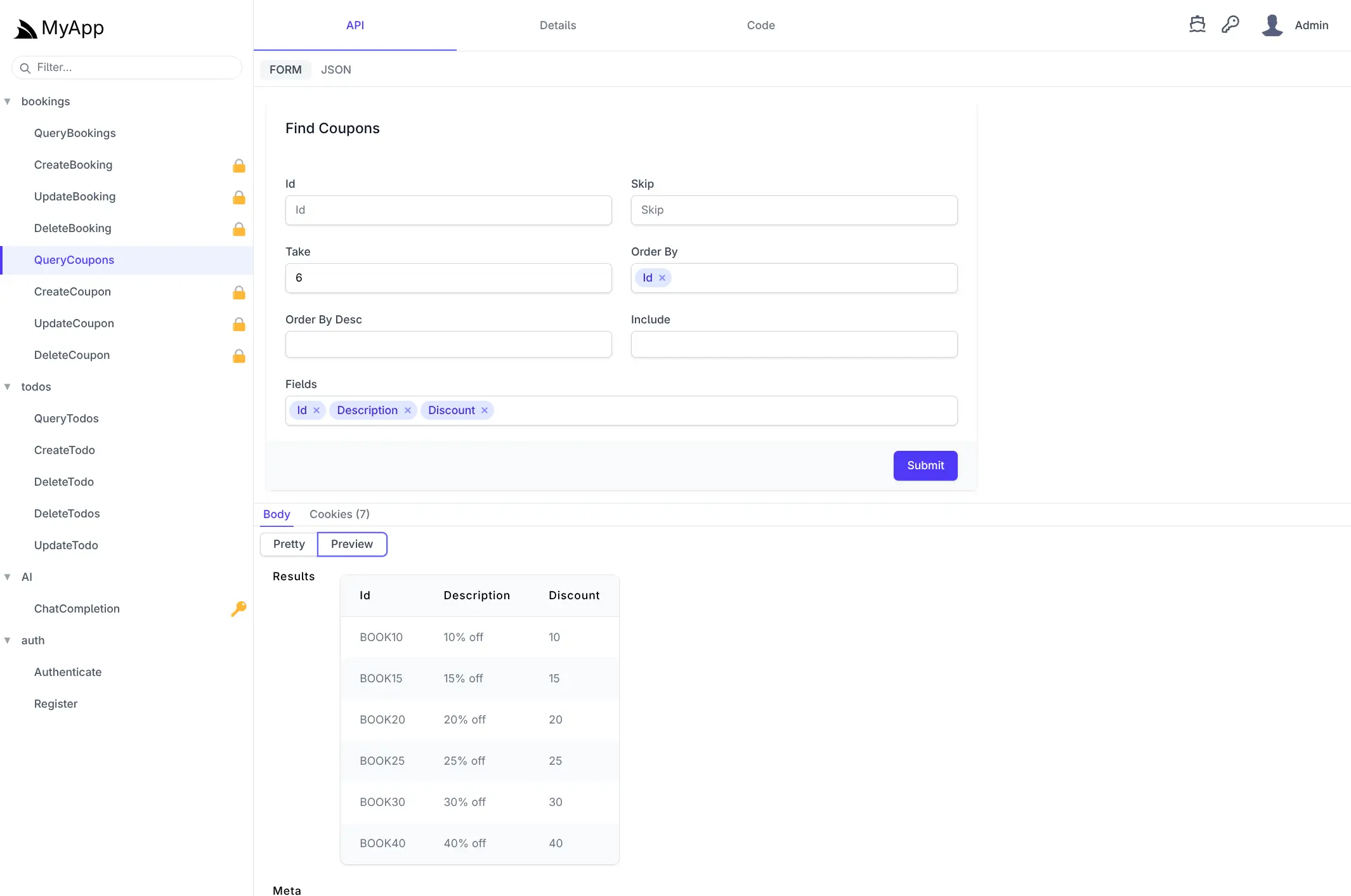 API Explorer