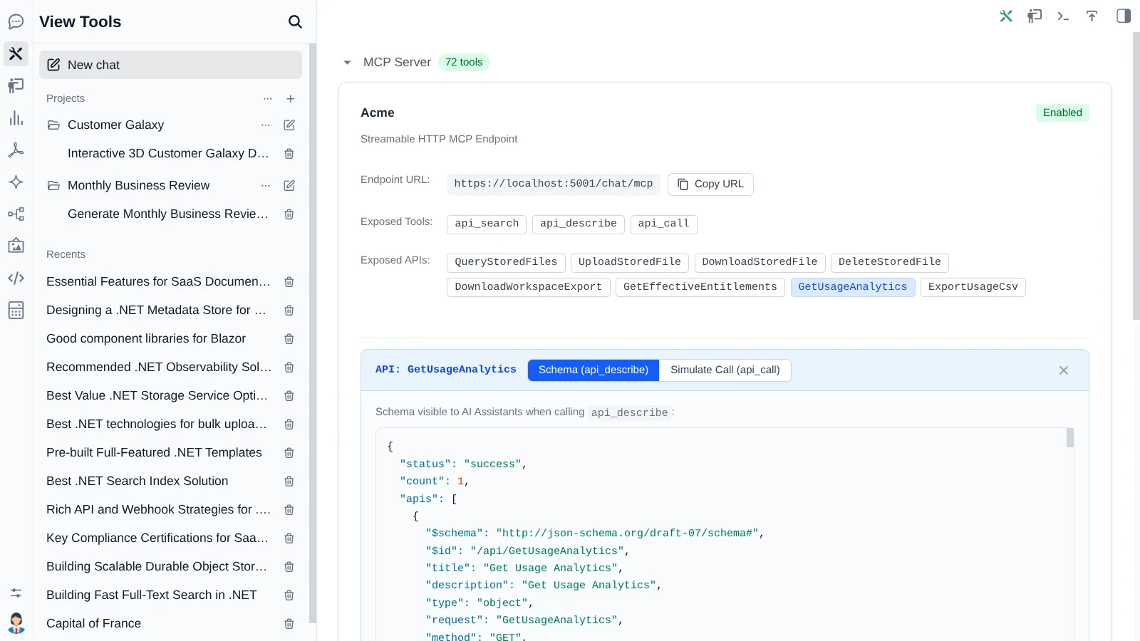 Tool booking example