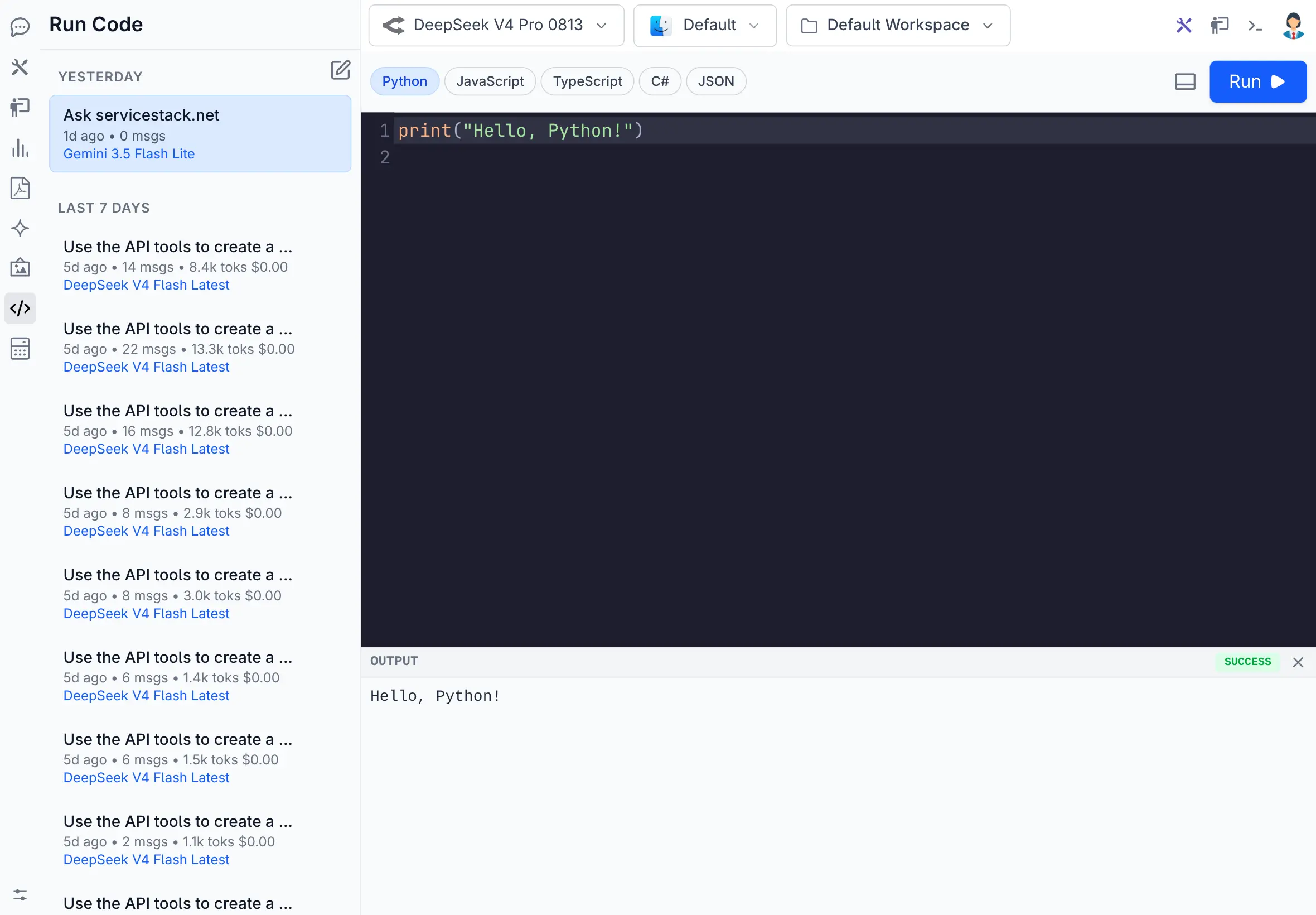Python code