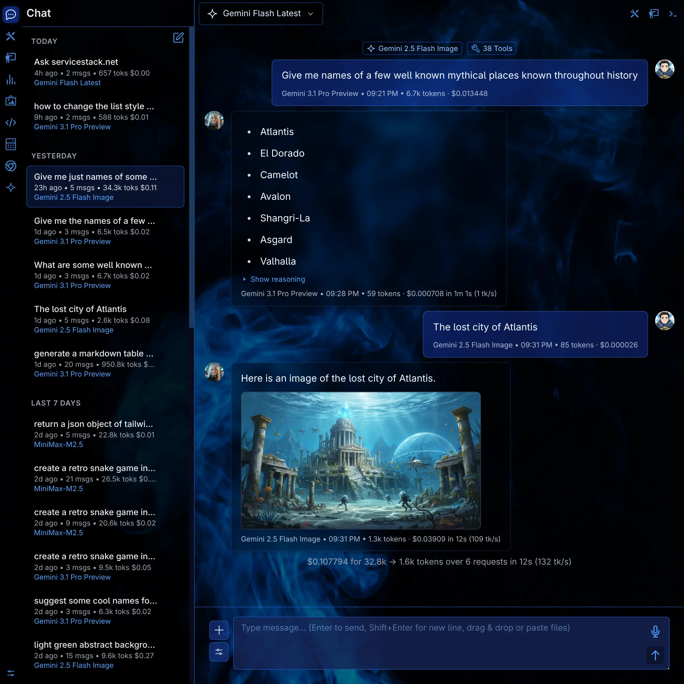 Blue Smoke theme
